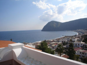 canneto bay view from apartment roof terrace