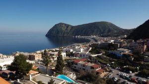 balcony view canneto bay lipari