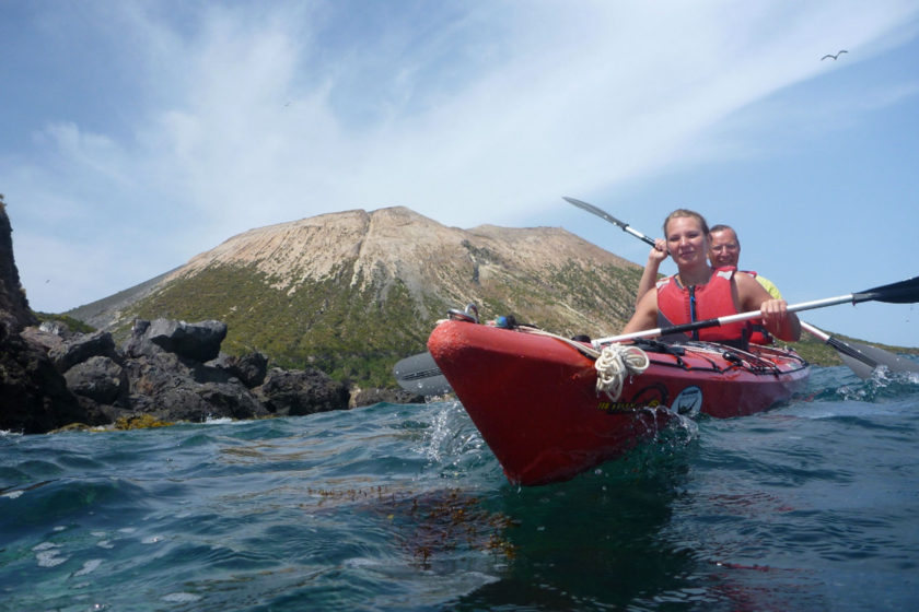 kayak excursions in Vulcano, Aeolian islands sicily