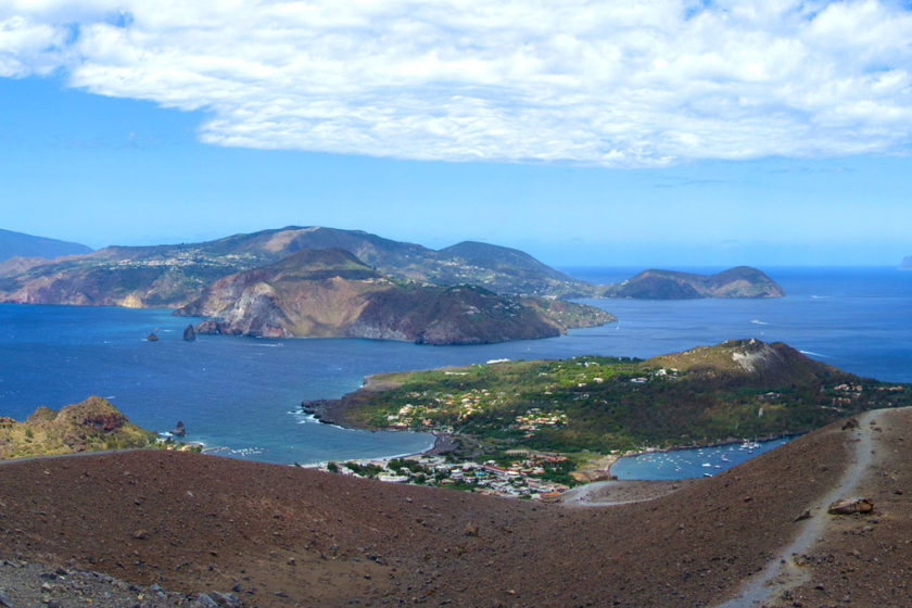 Lipari view from Vulcano island
